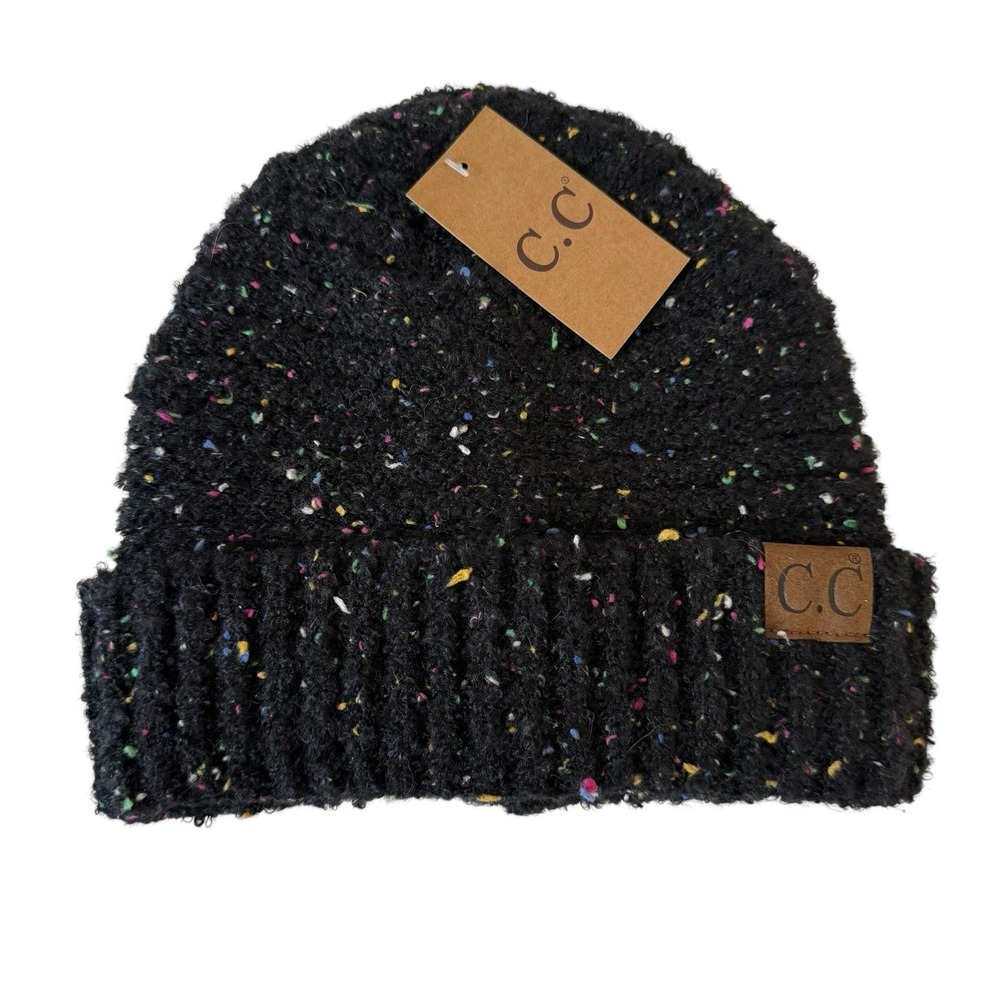 C.C‎ Exclusive Confetti Boucle Yarn Knit Winter Warm Soft Beanie Hat Adult